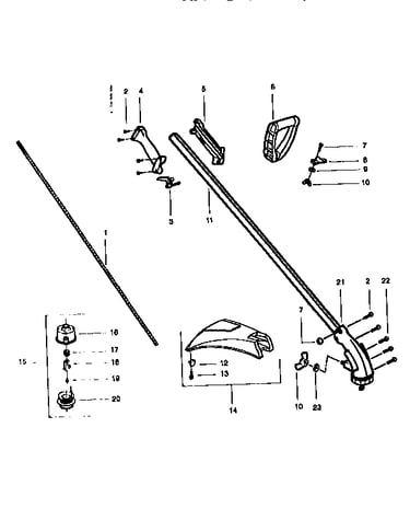 Drive shaft and cutting head