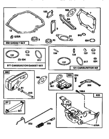 Air cleaner assembly and gasket set