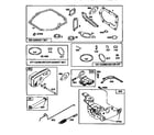 Briggs & Stratton 12H802-2671-E1 air cleaner assembly and gasket set diagram