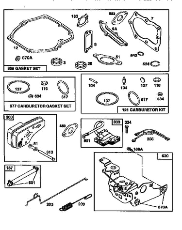 Air cleaner assembly and gasket set