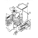 Kenmore 11088752790 dryer cabinet and motor diagram