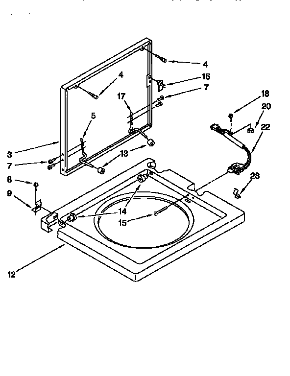 WASHER TOP AND LID