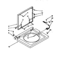 Kenmore 11088752790 washer top and lid diagram