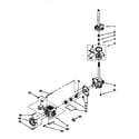 Kenmore 11088752790 gearcase, motor and pump diagram