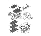 Kenmore 2539366444 shelves and accessories diagram