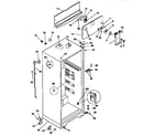 Kenmore 2539366284 cabinet parts diagram