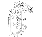 Kenmore 2539366094 cabinet parts diagram