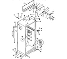 Kenmore 2539366194 cabinet parts diagram