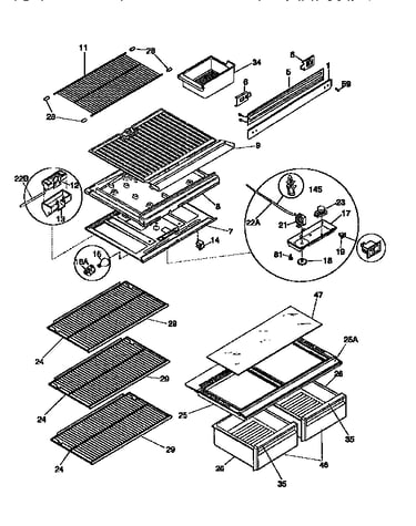 Shelves and accessories