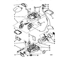 Kenmore 11628085790C body, motor and cord reel diagram
