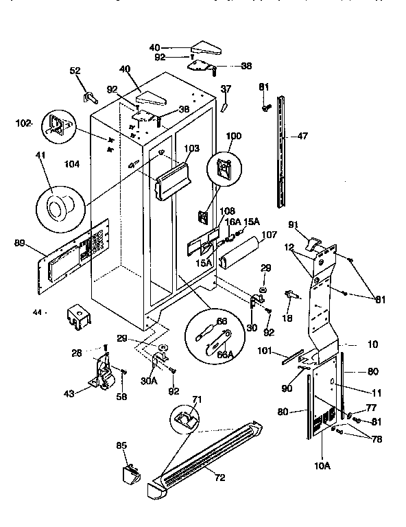 Cabinet parts