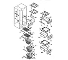 Kenmore 25357687791 shelves and accessories diagram