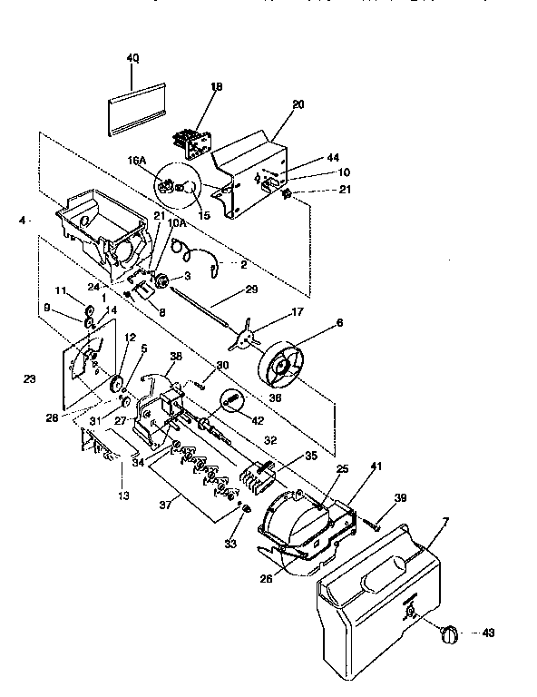 Ice bucket/auger
