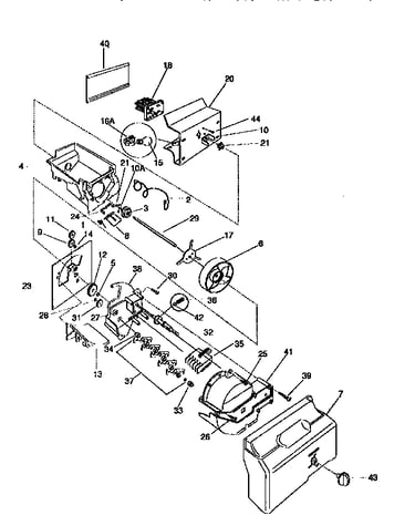 Ice bucket/auger