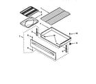 Whirlpool RF360BXEQ0 drawer and broiler diagram