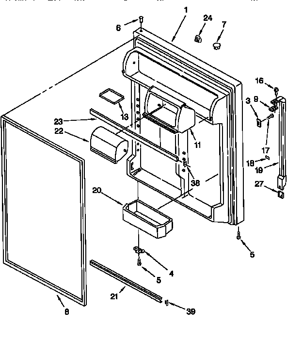 Refrigerator door