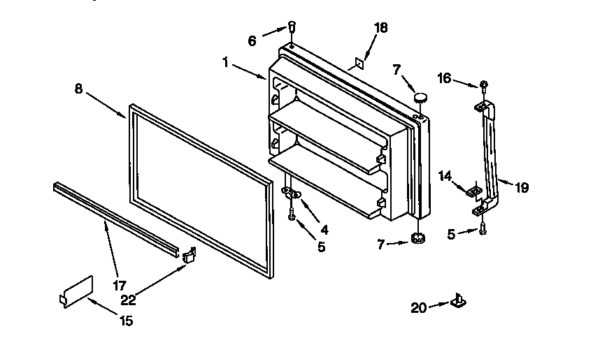 Freezer door