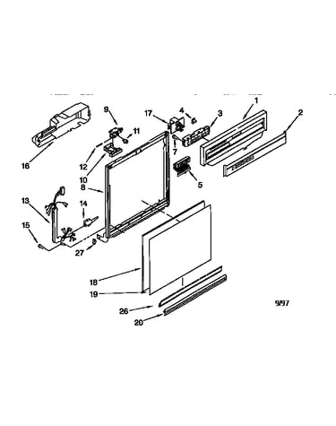 Frame and console