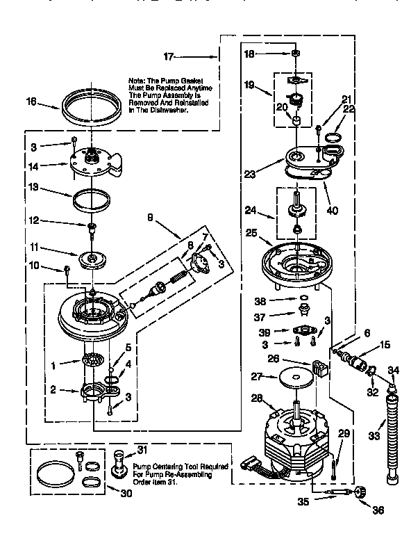 Pump and motor