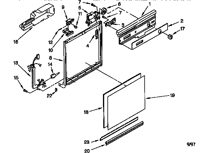 Frame and console