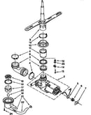 Pump and spray arm