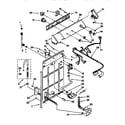 Whirlpool LXR6232EQ0 controls and rear panel diagram