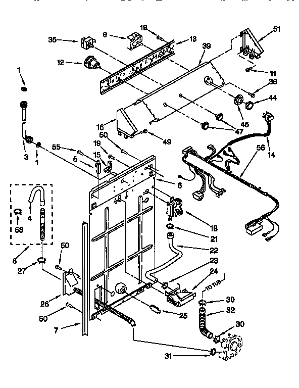 Controls and rear panel