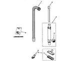 Kenmore 11638512790 hose and attachment diagram