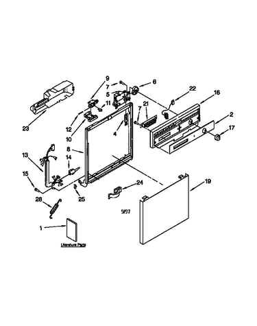 Frame and console