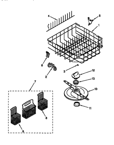 Lower sprayarm and lower rack