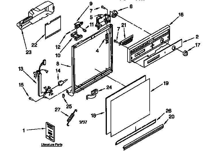 Frame and console