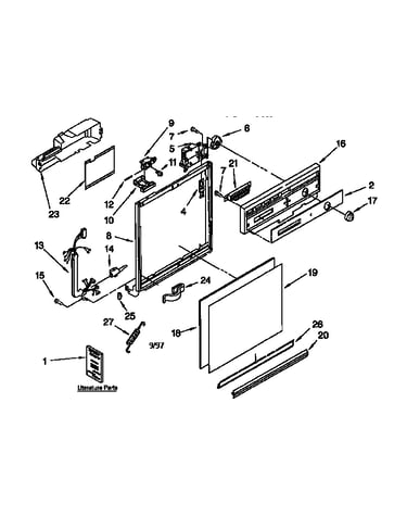 Frame and console