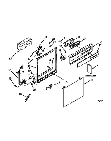 Frame and console
