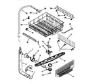 Kenmore 66515891790 upper dishrack and water feed diagram