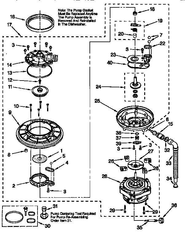 Pump and motor