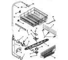 Kenmore 66515835790 upper dishrack and water feed diagram