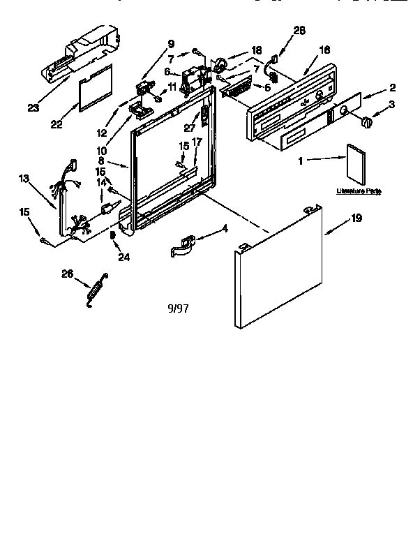 Frame and console