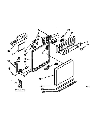 Frame and console