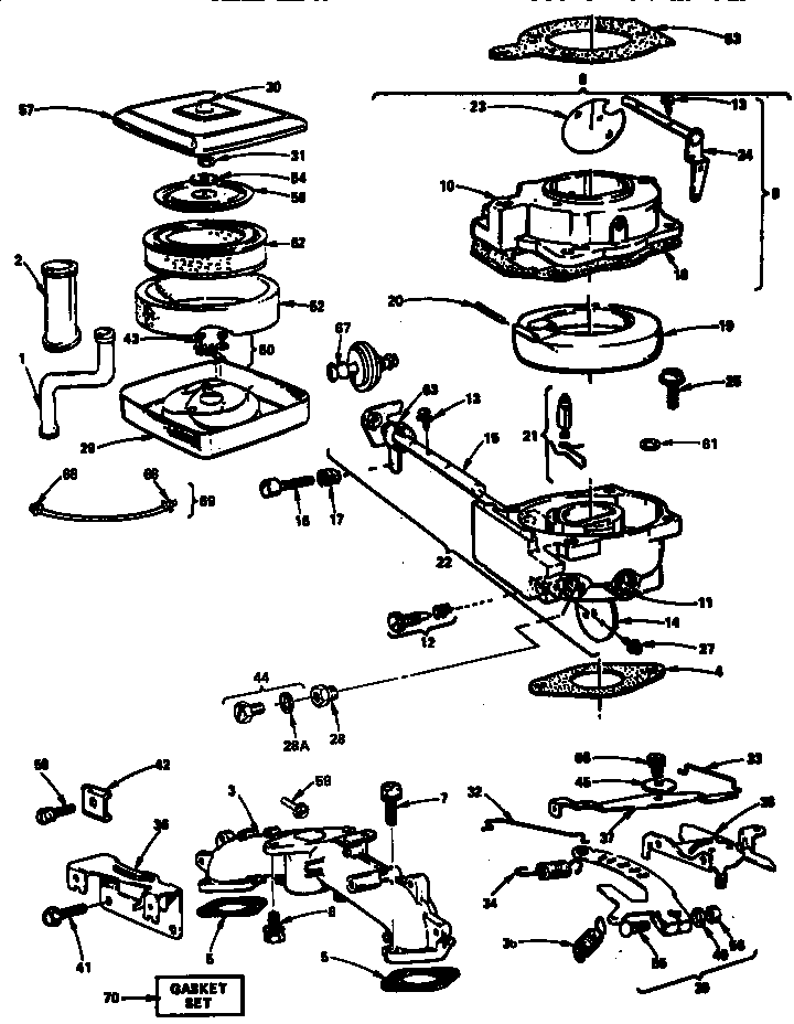 Air cleaner-carburetor
