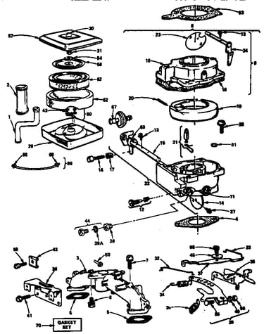Air cleaner-carburetor
