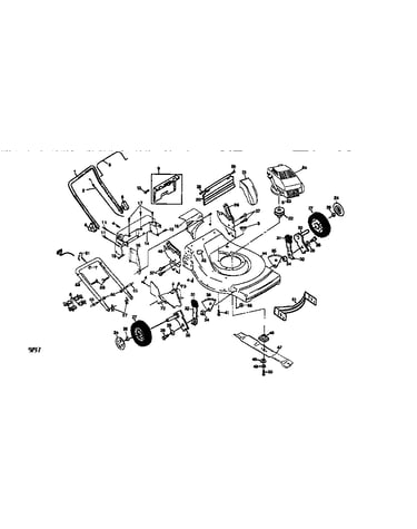 Rotary lawn mower