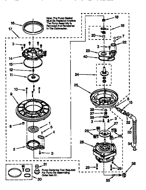 Pump and motor