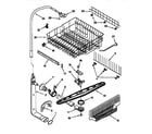 Kenmore 66515958790 upper dishrack and water feed diagram