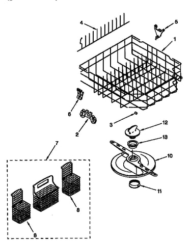 Lower dishrack