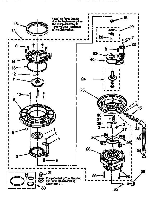 Pump and motor
