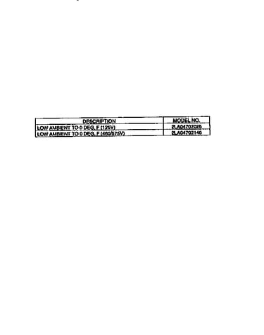 Low ambient voltage