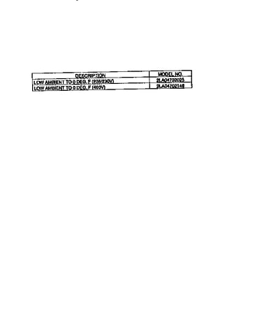 Low ambient voltage