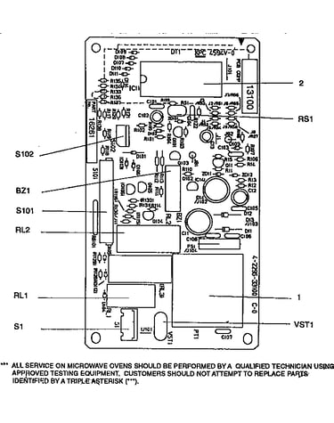 Power and control circuit board (part no 16261)