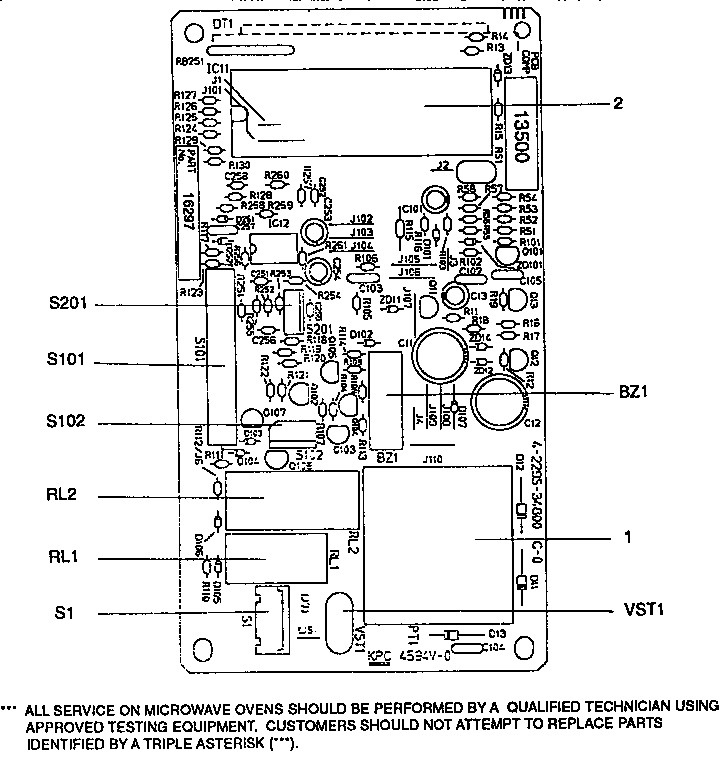 POWER/CONTROL CIRCUIT BOARD16297