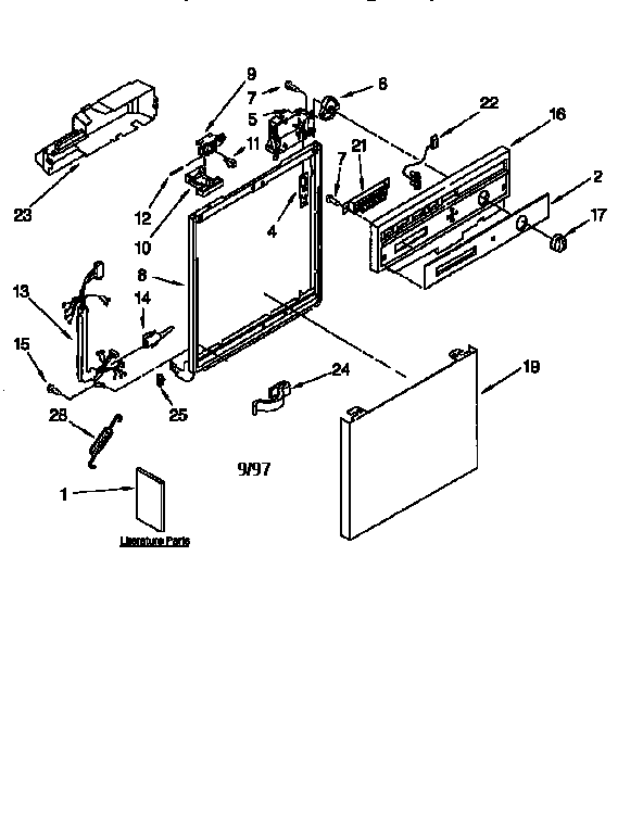 Frame and console